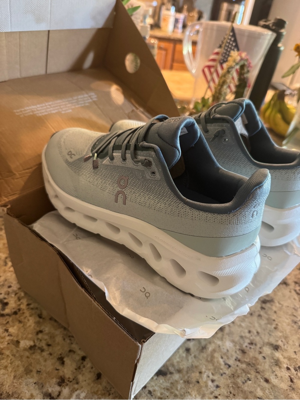 NWT - On Cloud Tilt Running  Sneakers in Light Gray and Blue